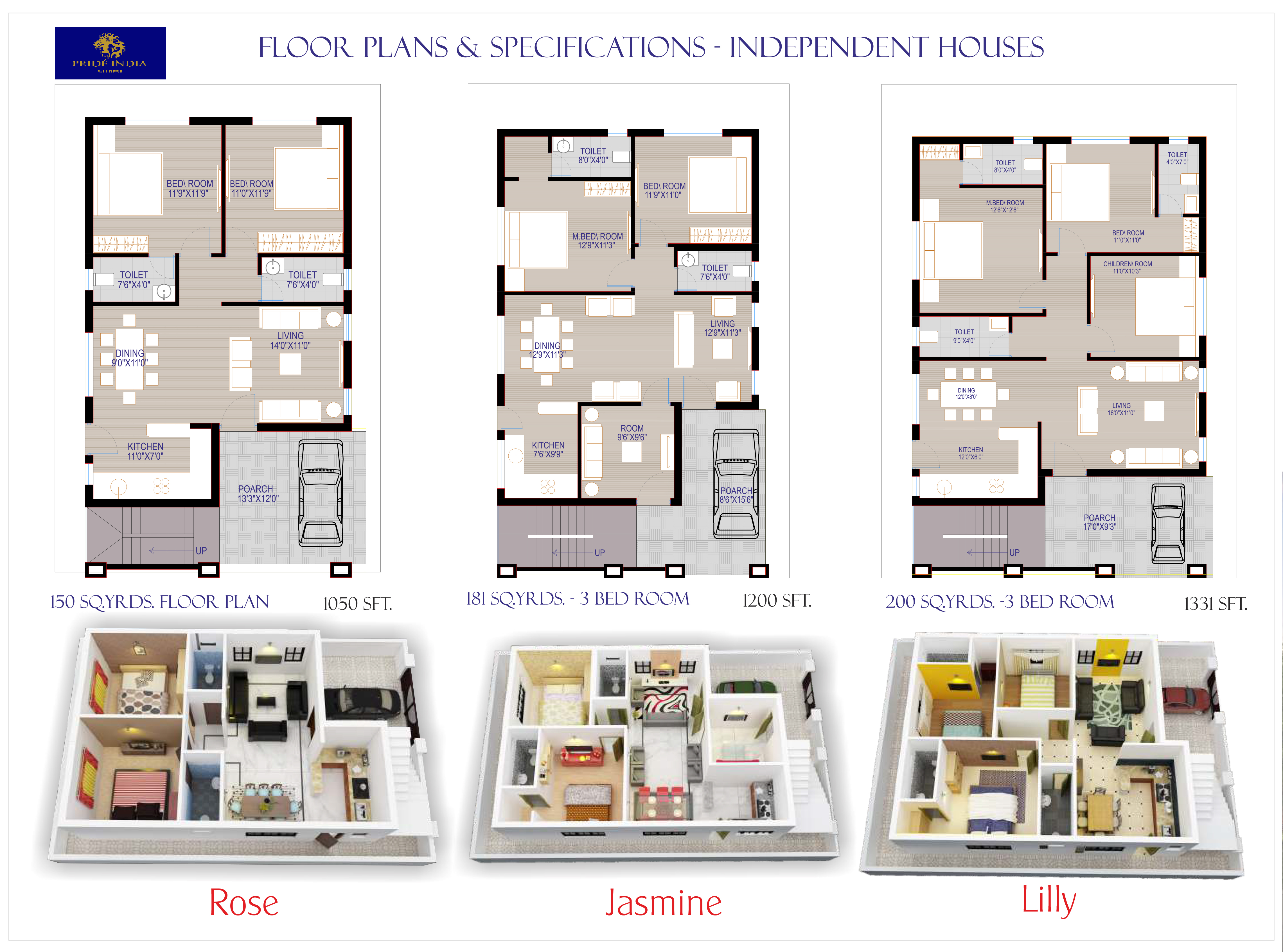Floor Plan - Independent Houses